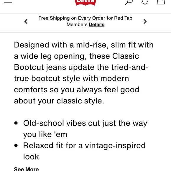 Levi’s Classic Bootcut Mid Rise Jeans - Picture 3 of 10